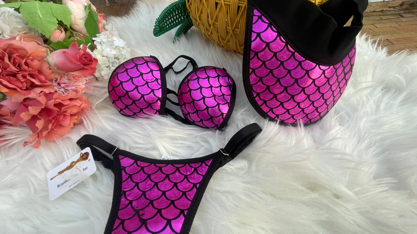 BIKINI Tanga Pink Mermaid