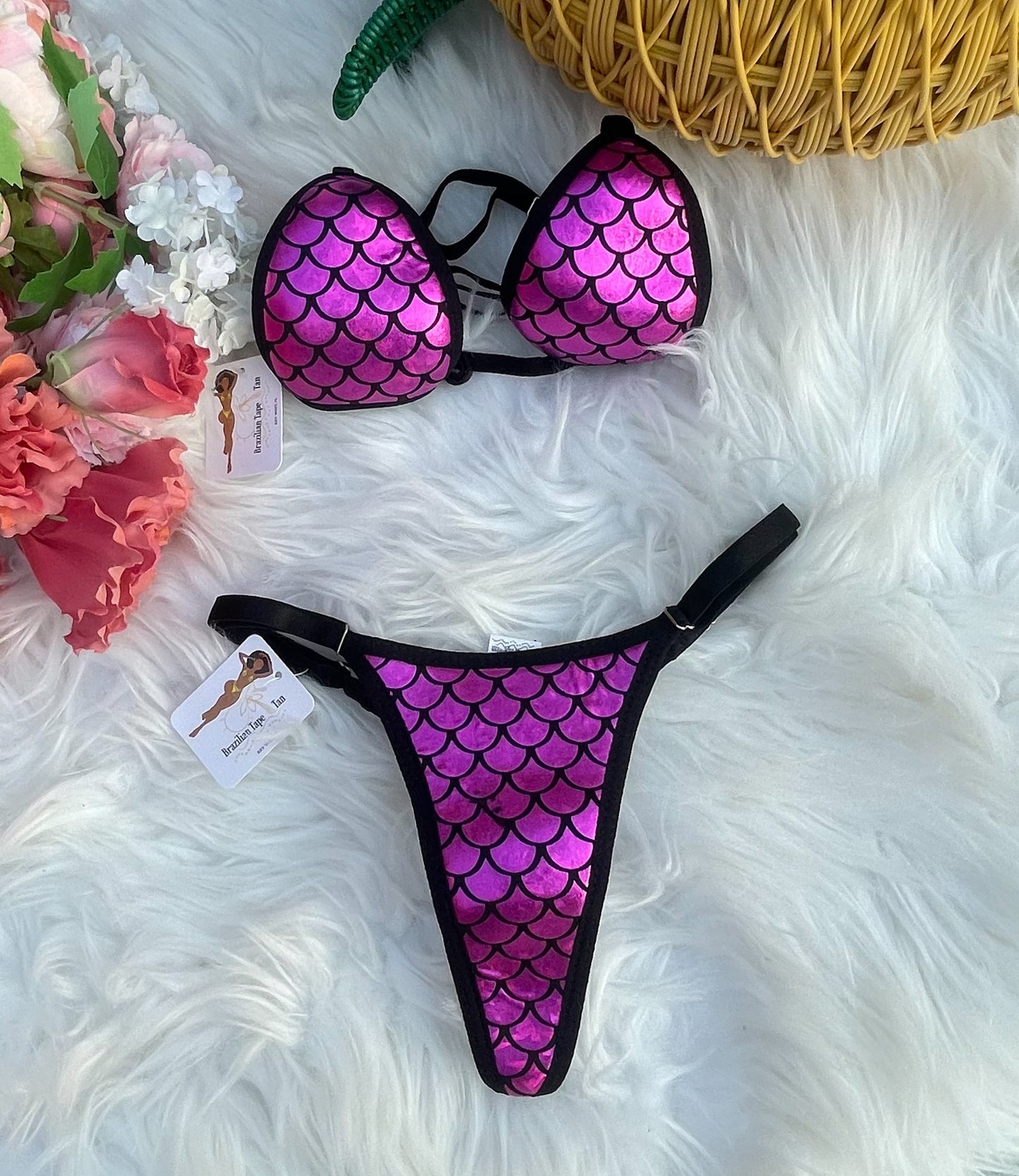 BIKINI Tanga Pink Mermaid